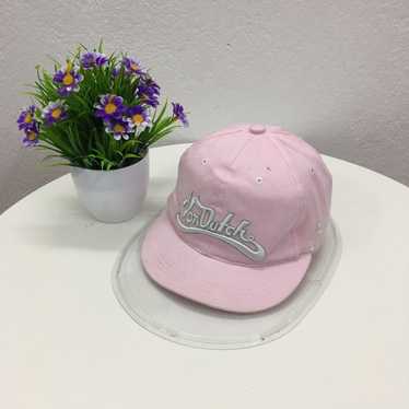 Von Dutch Von Dutch Pink Short Brim Strapback Cap… - image 1