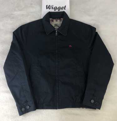 【美品】Burberry bomber jacket ウールジャケット 短丈 VINTAGE BURBERRY Bomber Jacket winter lightweight coat RED