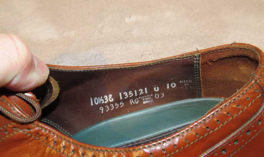 Florsheim Imperial Walnut Leather Vintage Balmora… - image 9