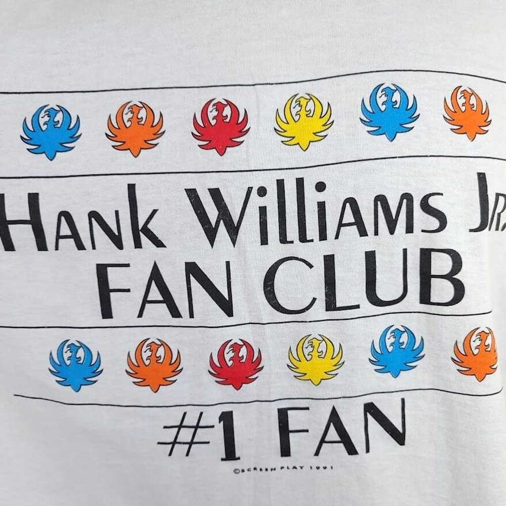 Vintage Hank Williams Jr T Shirt Vintage 90s 1991… - image 2