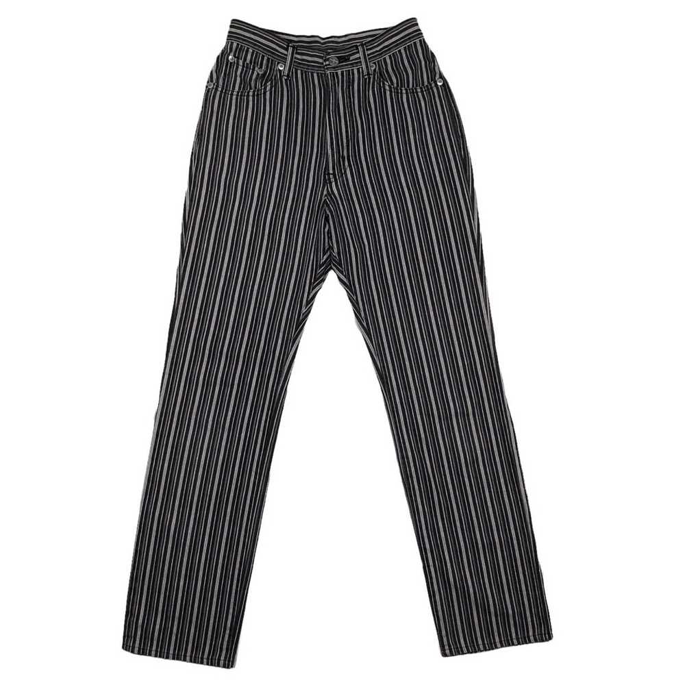 Fiorucci Fiorucci Italy Striped Safety Jeans - image 1