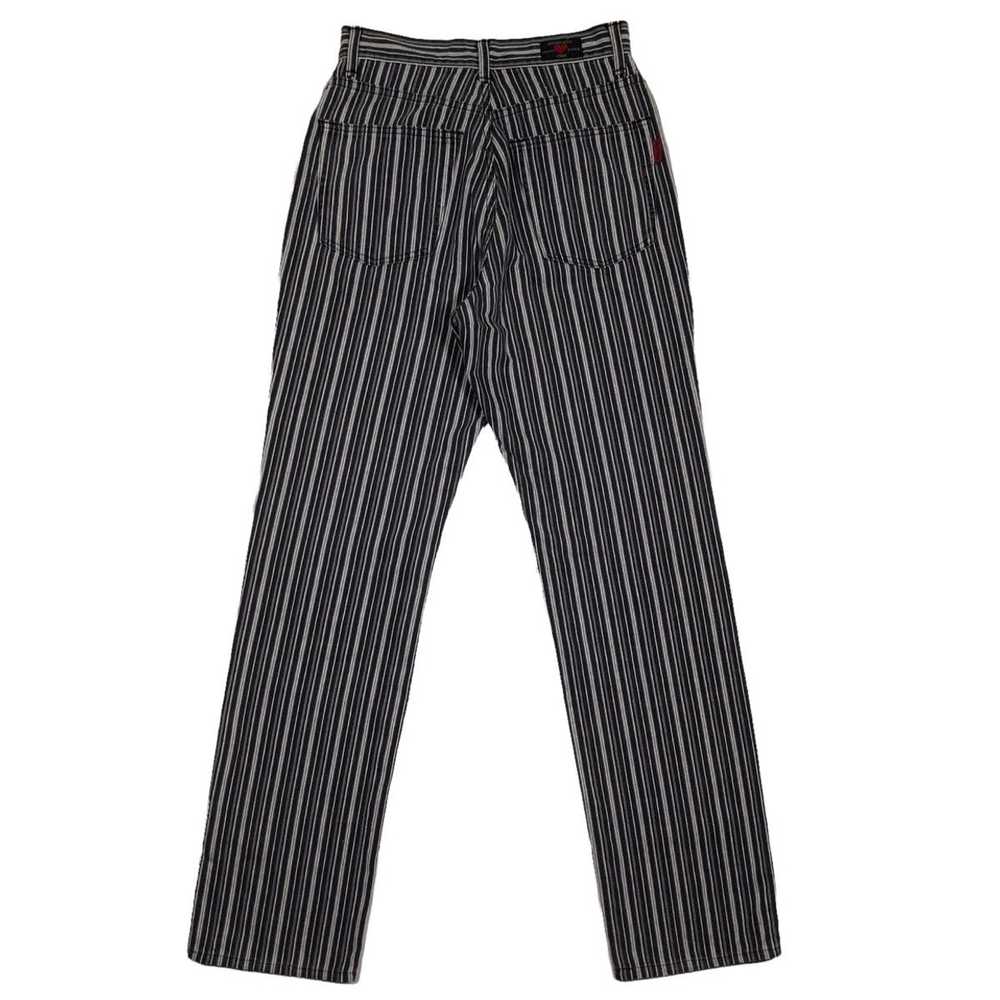 Fiorucci Fiorucci Italy Striped Safety Jeans - image 4