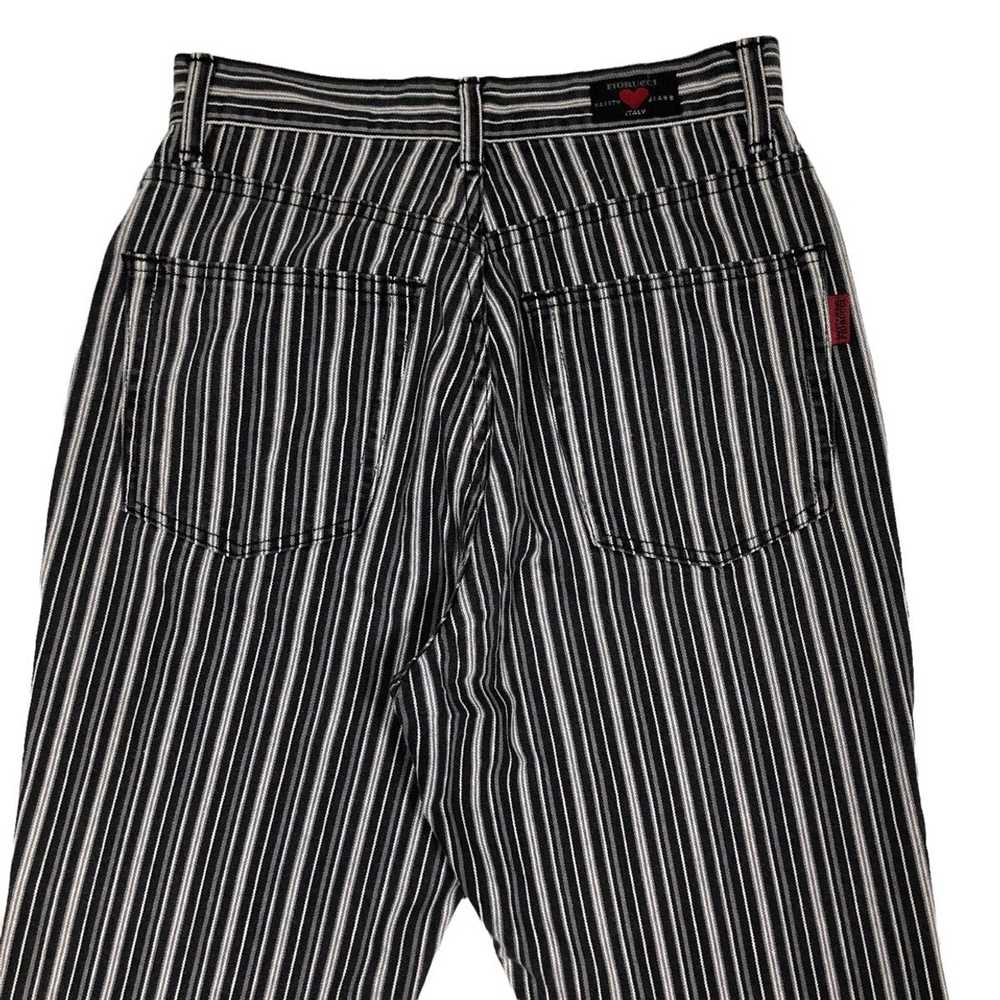 Fiorucci Fiorucci Italy Striped Safety Jeans - image 5