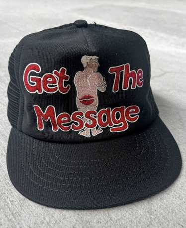 Trucker Hat × Vintage 1980s Get the Message Snapba