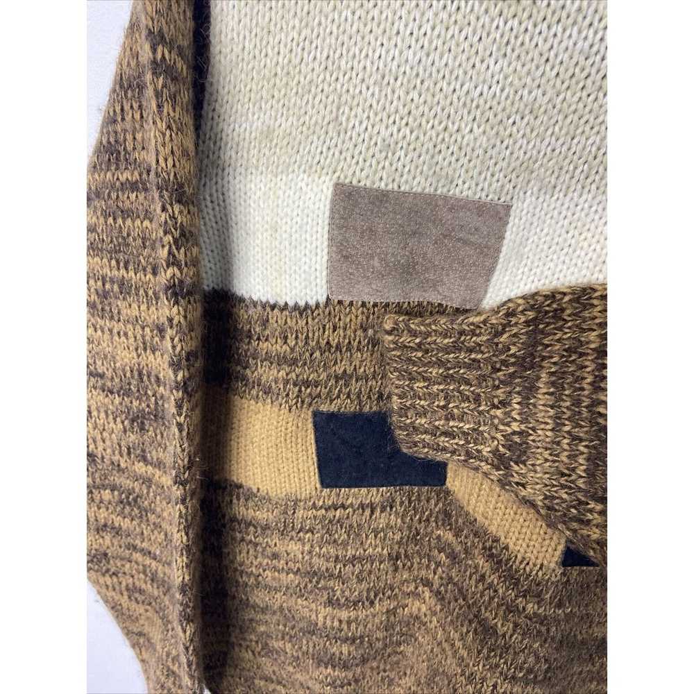 Vintage Vintage Swimate Men M Patchwork Knit Swea… - image 4