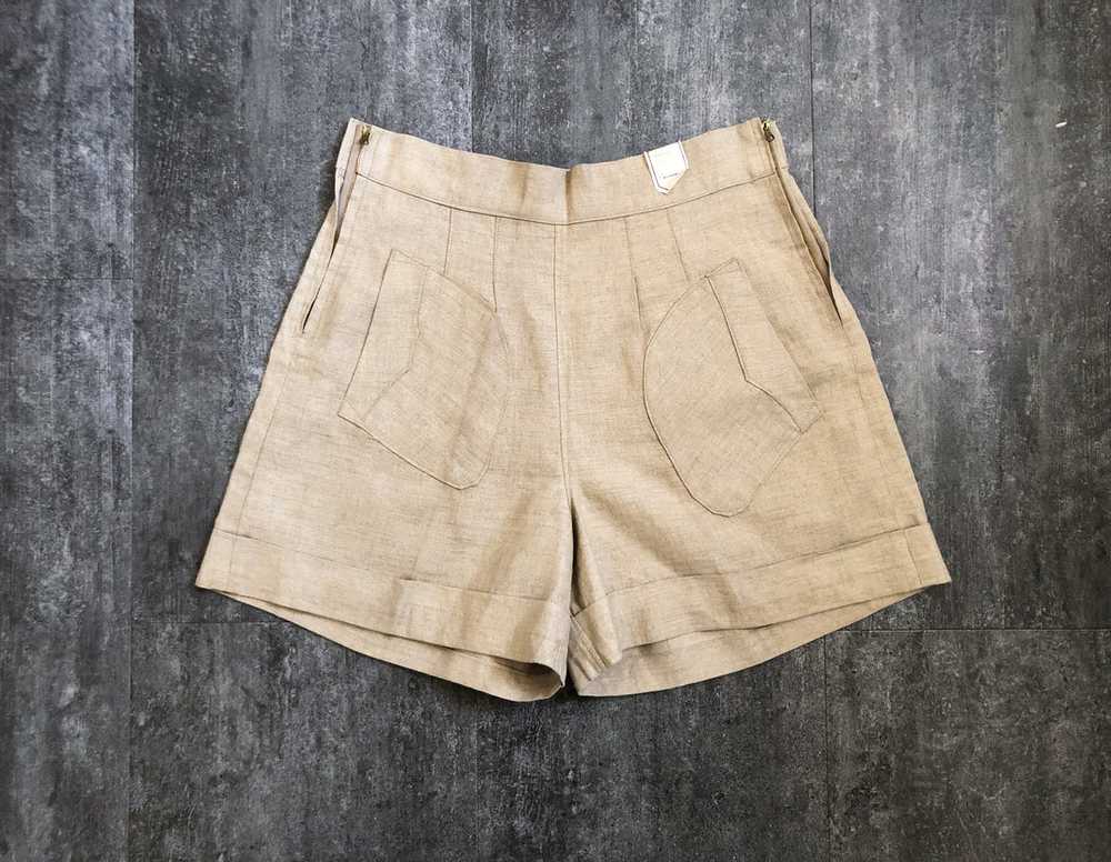 1930s 1940s deadstock shorts . vintage linen shor… - image 1