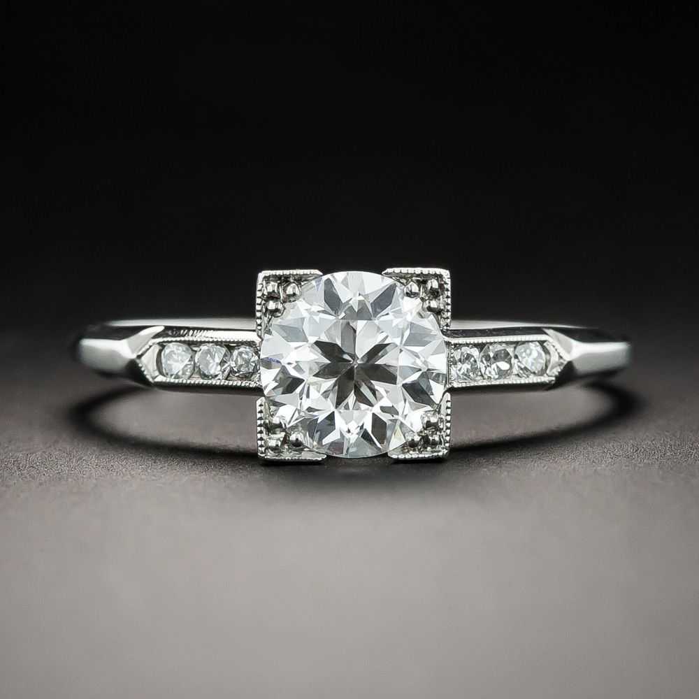 Art Deco 1.00 Carat Diamond Ring by Maurice Tishm… - image 1