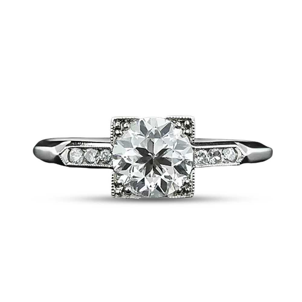 Art Deco 1.00 Carat Diamond Ring by Maurice Tishm… - image 5