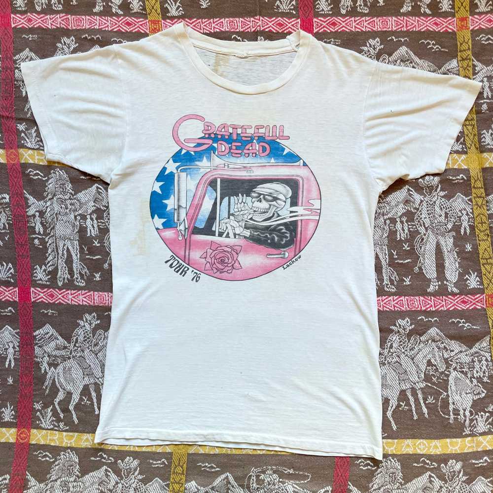 Original 1976 Tour Grateful Dead Shirt - image 1