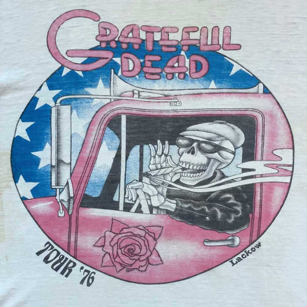 Original 1976 Tour Grateful Dead Shirt - image 2