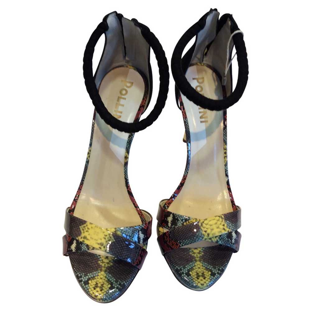 Pollini Sandals Patent leather - image 2