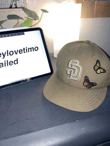 New Era x Billion Creation 59FIFTY San Diego Padres Petco Gradient Fitted Hat Vegas Gold Navy Blue