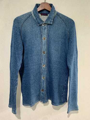 45rpm × Japanese Brand 45Rpm Blue Sweatshirt Butt… - image 1
