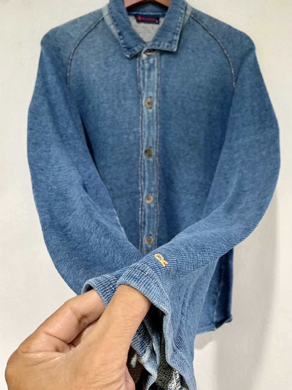 45rpm × Japanese Brand 45Rpm Blue Sweatshirt Butt… - image 2