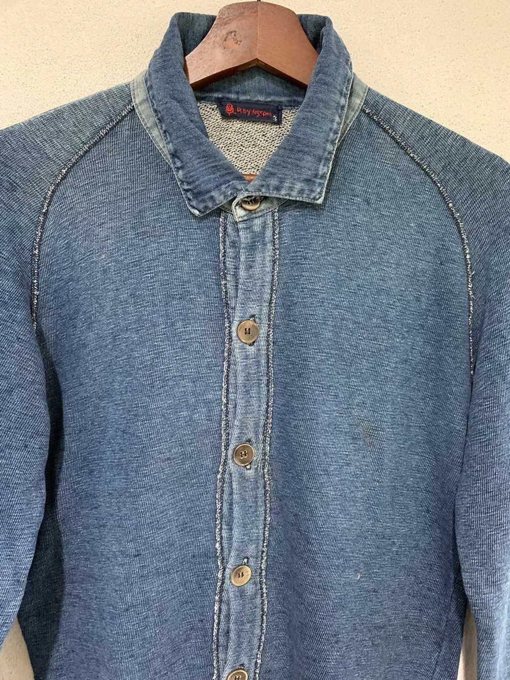 45rpm × Japanese Brand 45Rpm Blue Sweatshirt Butt… - image 3