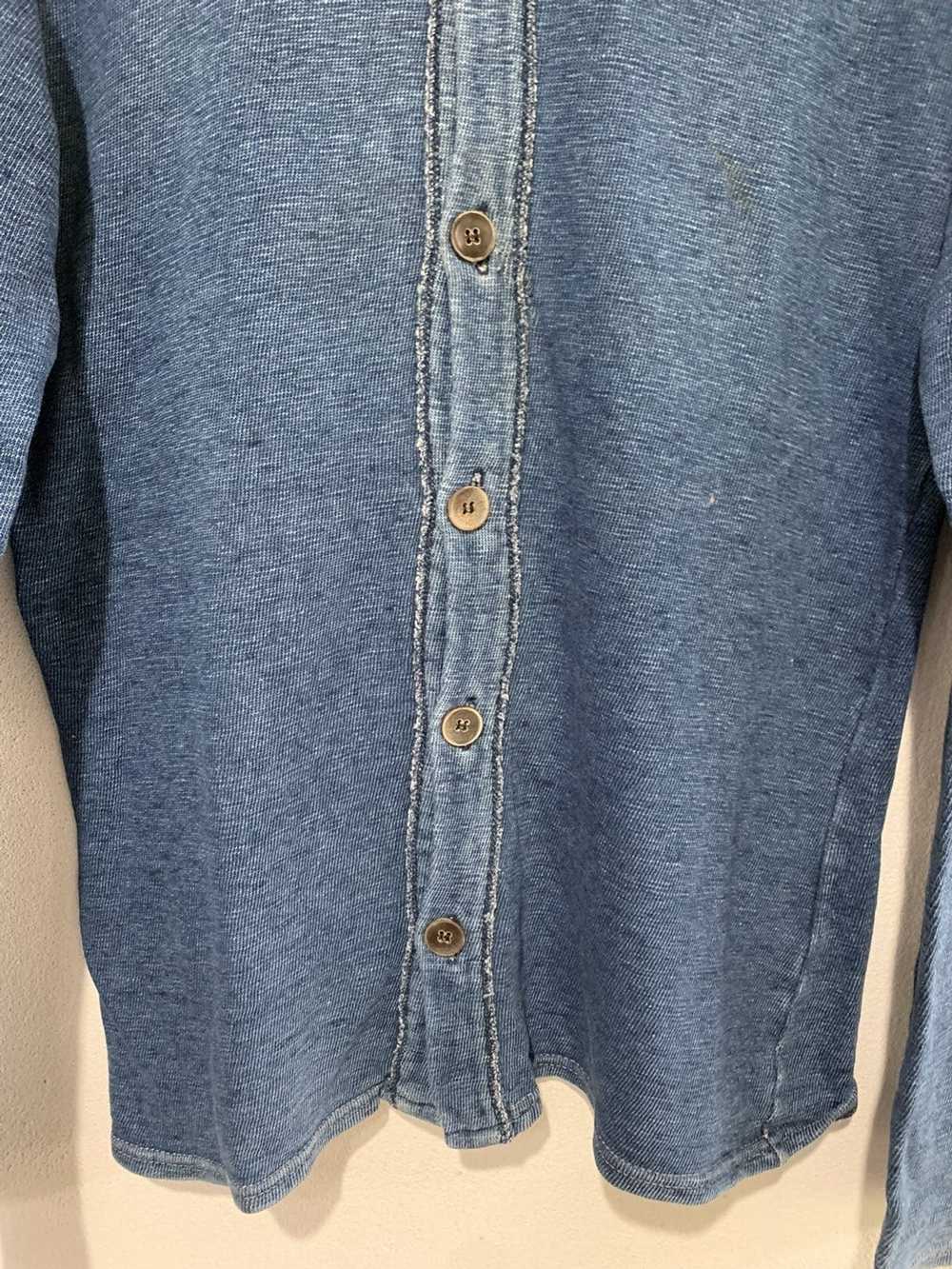 45rpm × Japanese Brand 45Rpm Blue Sweatshirt Butt… - image 4