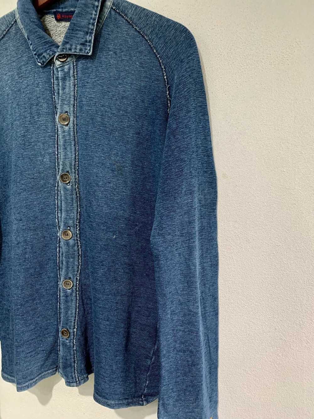 45rpm × Japanese Brand 45Rpm Blue Sweatshirt Butt… - image 5