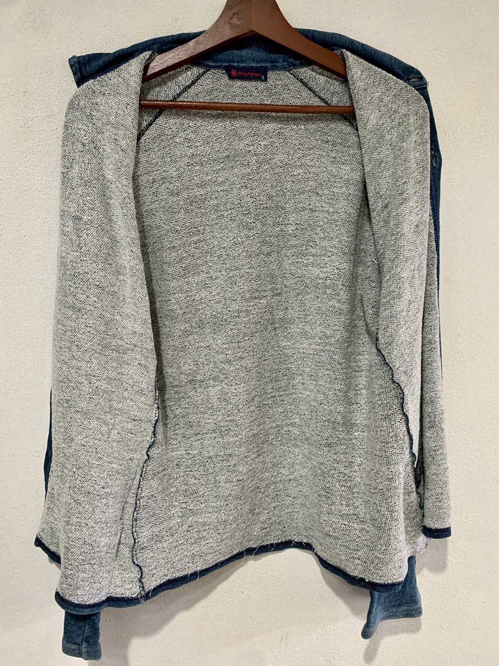 45rpm × Japanese Brand 45Rpm Blue Sweatshirt Butt… - image 7
