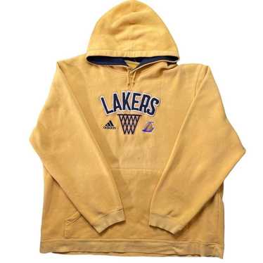 Adidas Lakers Zip Up Hoodie Sweatshirt