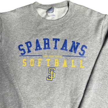 Vintage 90s San Jose University Sweatshirt M outlets Grey Fleece Crewneck Reverse Print