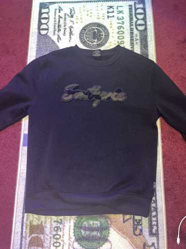 Southpole × Streetwear Fuzzy Southpole Crewneck