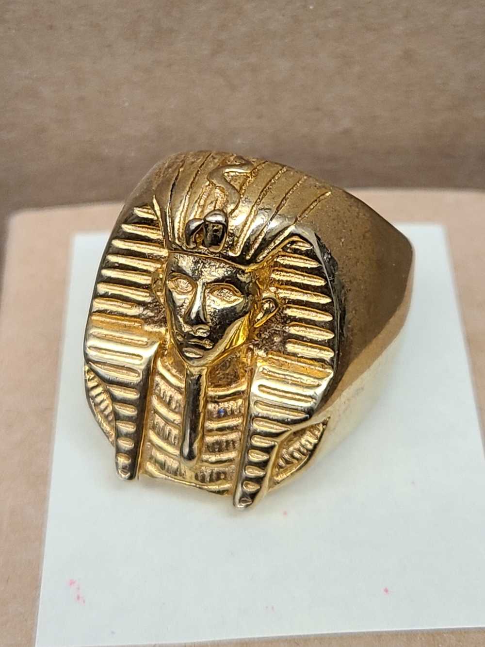 Vintage Vintage Gold Pharaoh Ring - image 1