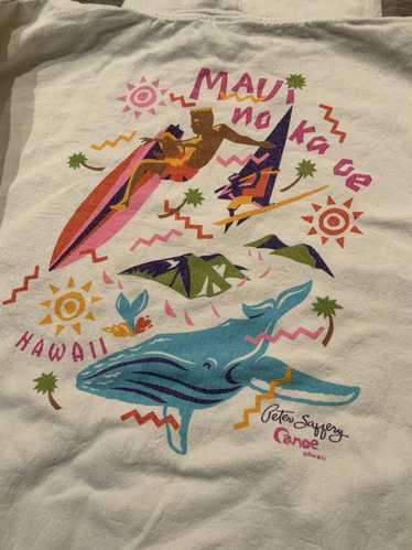 Vintage Vintage 90s Peter Saffery Canoe Hawaii Wha