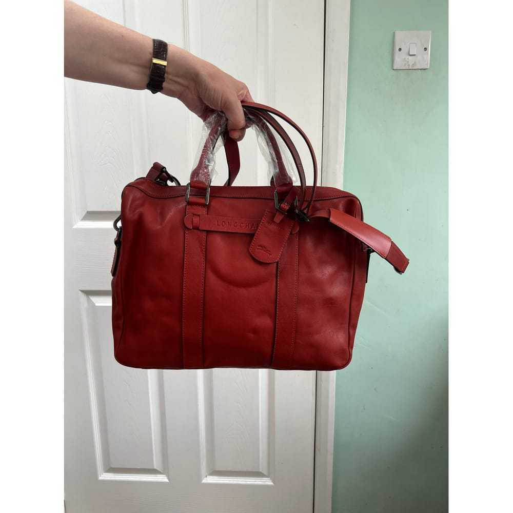 Longchamp Leather travel bag - image 7