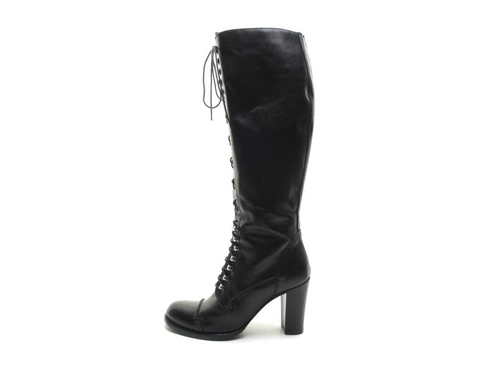 Made in Italy Designer boots lace up leather boot… - image 10