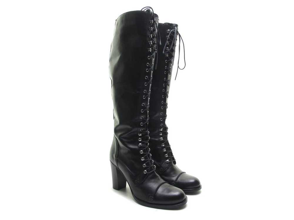 Made in Italy Designer boots lace up leather boot… - image 2