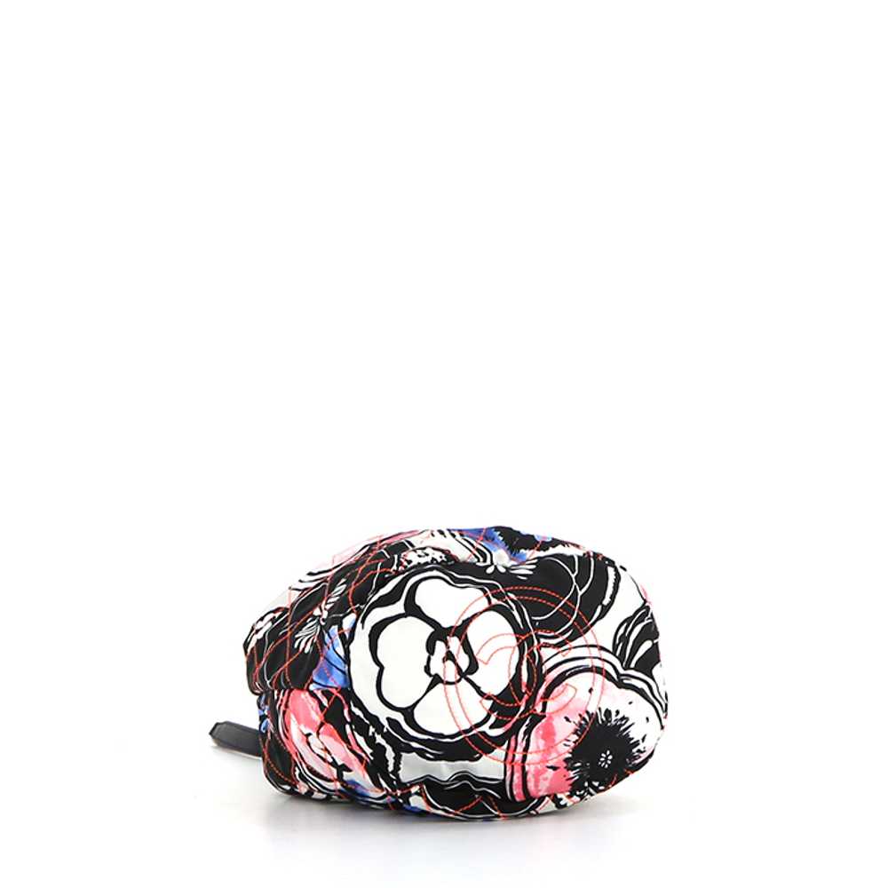 Chanel shoulder bag in black, pink and blue quilt… - image 5