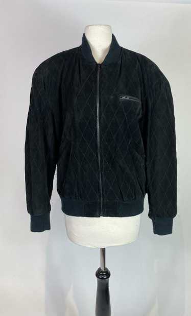 1980s - 1990s Cedars Suede Leather Quilted Jacket - image 1