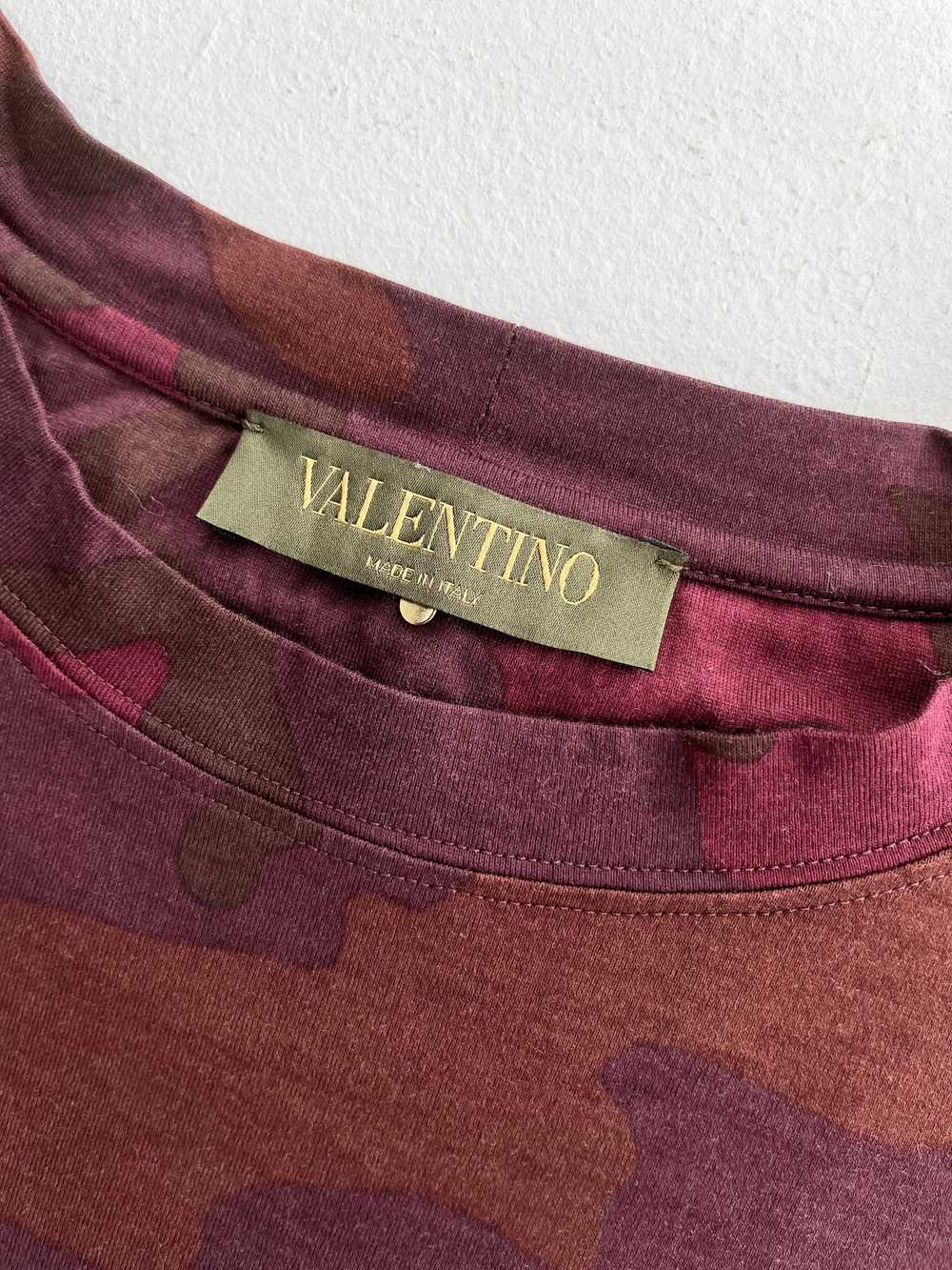 Valentino Burgundy Camo T-Shirt - image 6