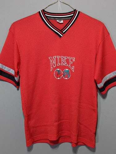 Nike Rare Vintage 90s Nike Global Red Football Je… - image 1