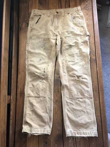 Carhartt Vintage Double Knee Tan Distressed Carpen