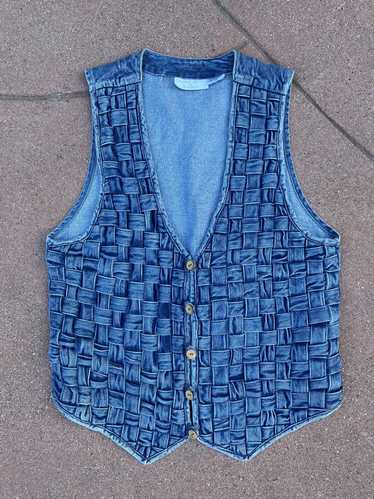 Vintage Woven Denim Vest