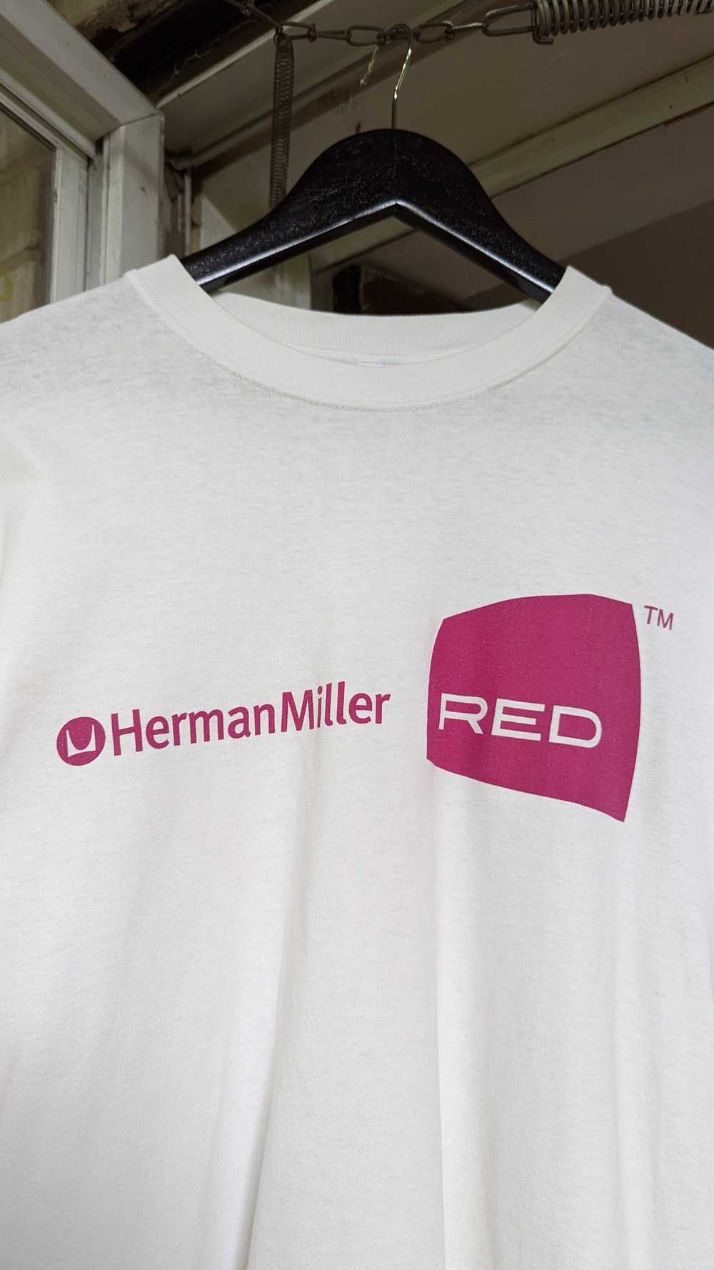 Vintage Herman Miller Red 00s T Shirt - image 3