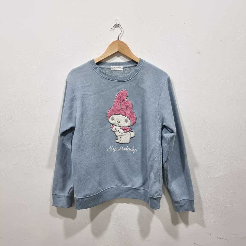 Japanese Brand Baggy sea blue sweatshirt cartoon … - image 1