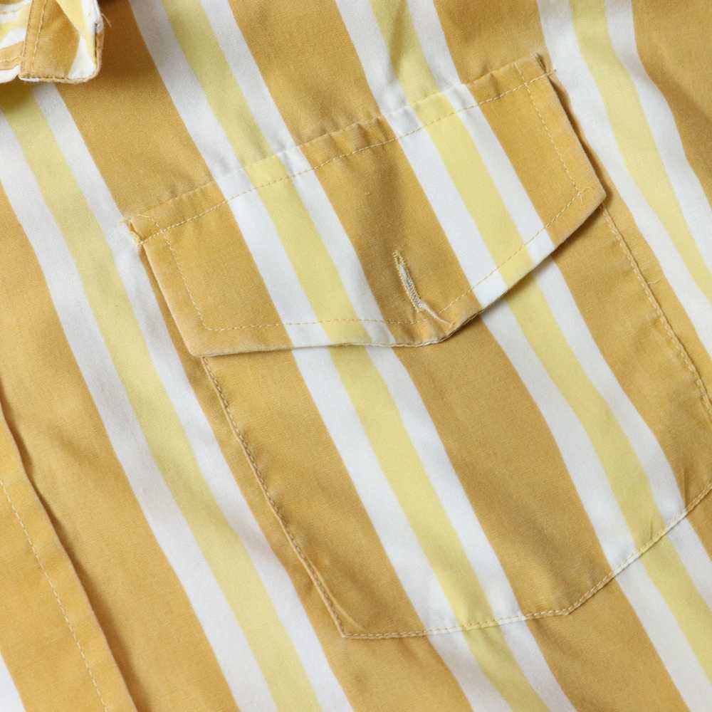 Other Vintage 80s Jandy Place Striped Button Up S… - image 4