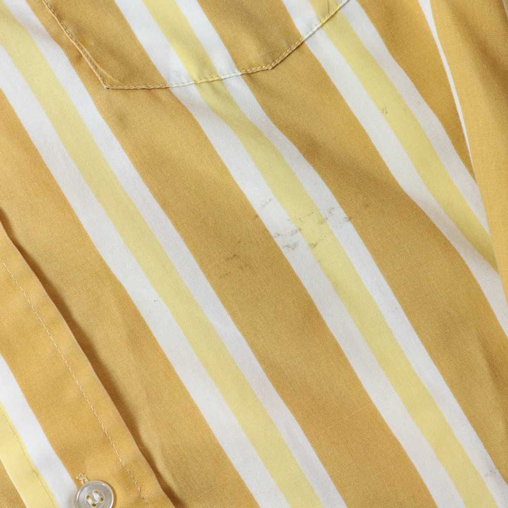 Other Vintage 80s Jandy Place Striped Button Up S… - image 6