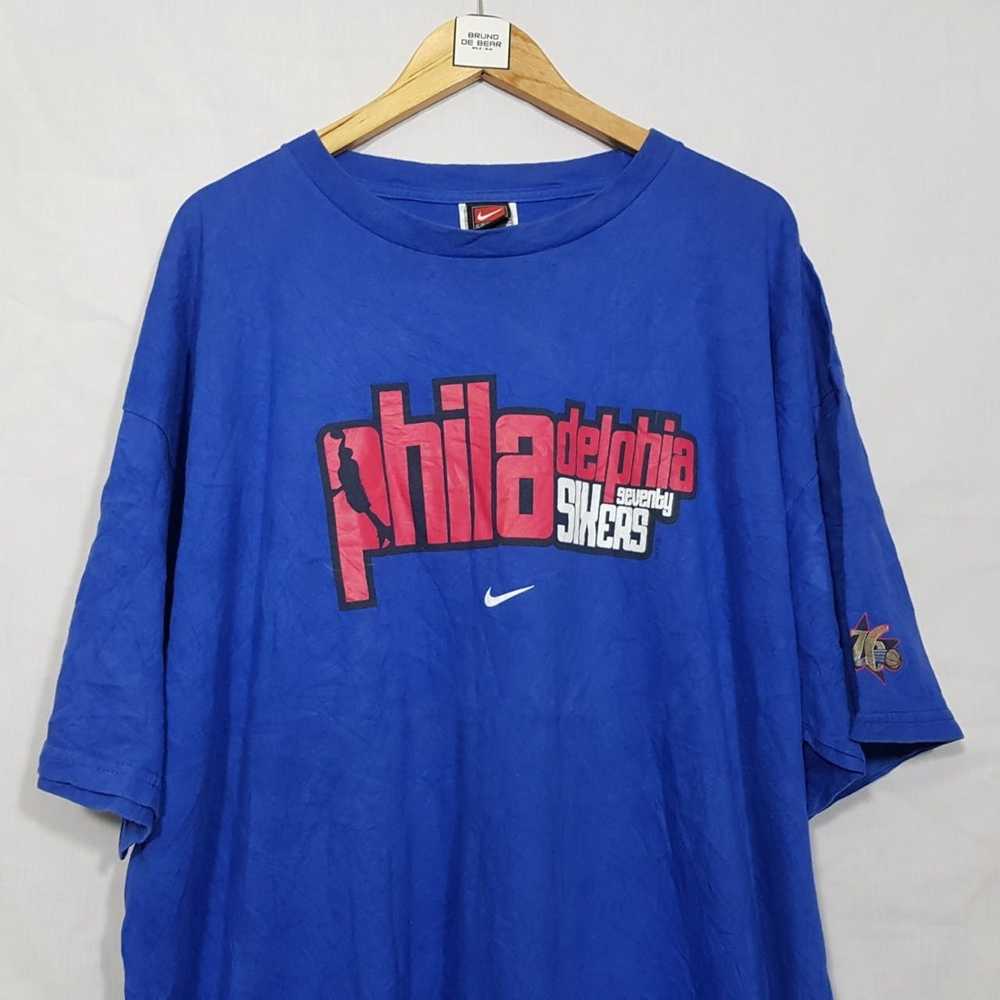 NBA × Vintage Vintage 90's NIKE Philadelphia 76er… - image 1