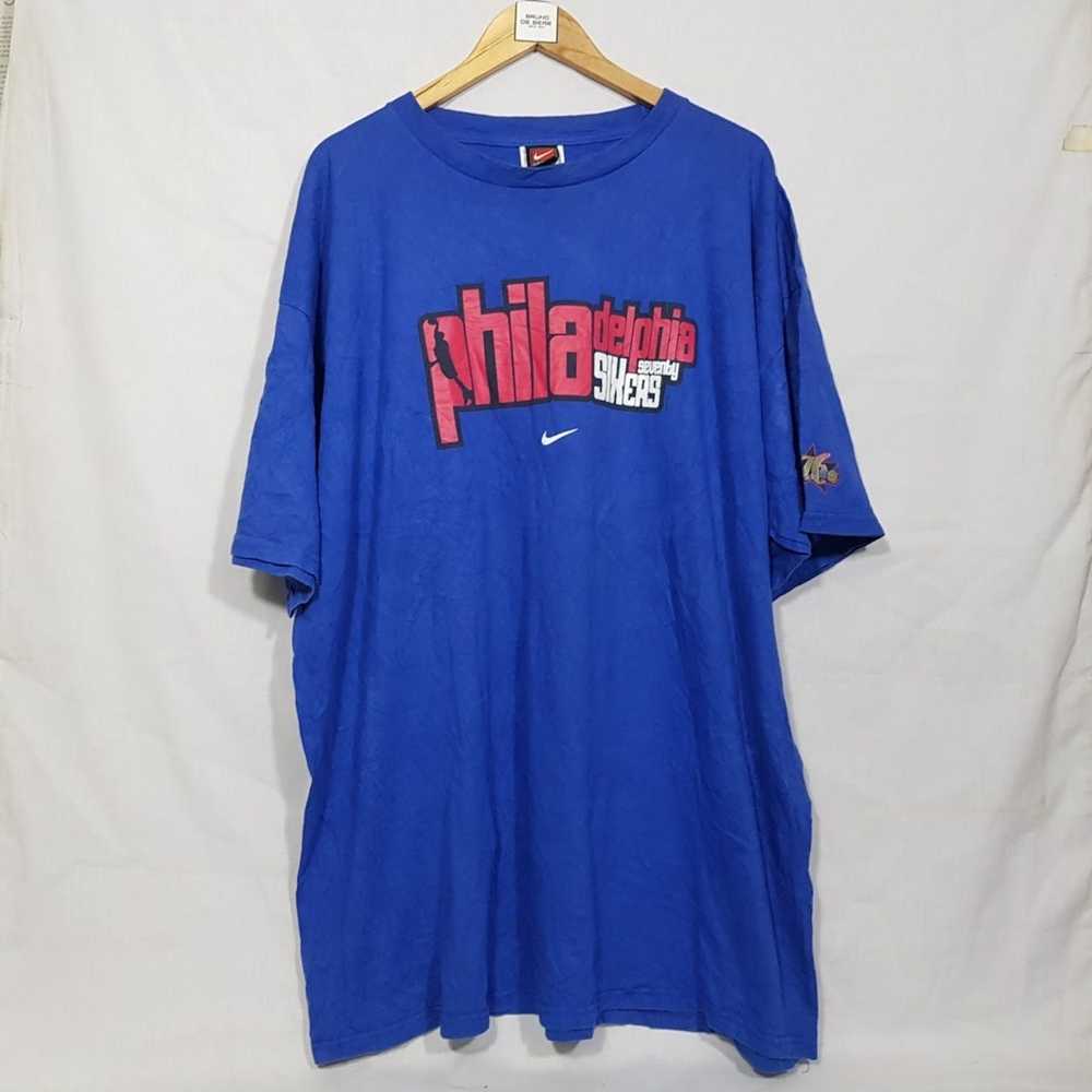 NBA × Vintage Vintage 90's NIKE Philadelphia 76er… - image 2