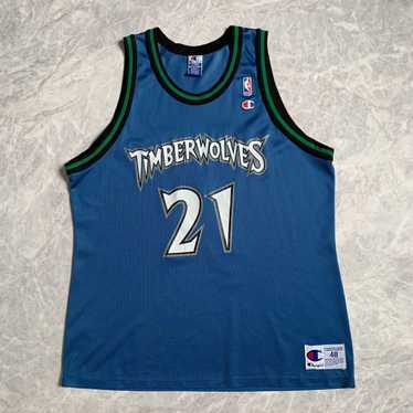 90's Minnesota Timberwolves Mitchell and Ness NBA Warm Up Jacket Size 44  Large – Rare VNTG