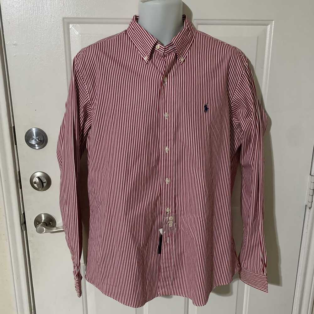 Ralph Lauren Candy Cane Striped Button down shirt… - image 2