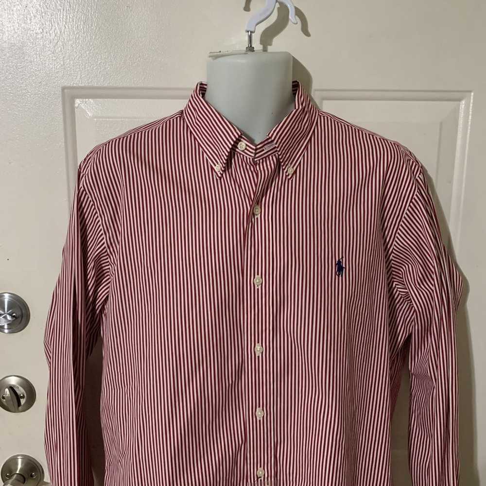 Ralph Lauren Candy Cane Striped Button down shirt… - image 3