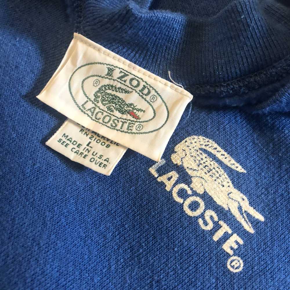 Lacoste × Streetwear × Vintage Vintage 80’s Blue … - image 2