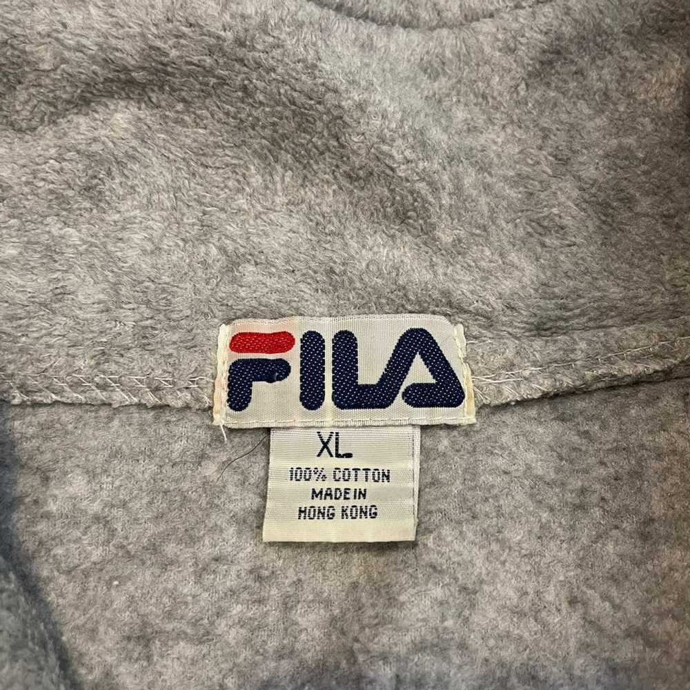 Fila × Vintage Fila Tech fleece sweatshirt half z… - image 3