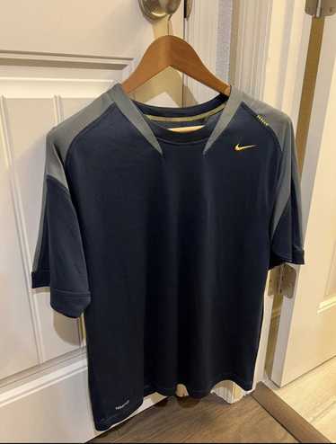 Nike Mens Mightnight Blue and Gray Nike Fit Dry Sh