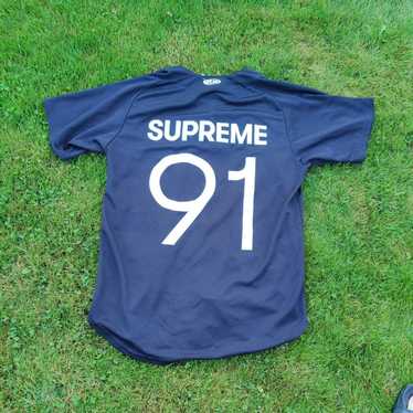 SUPREME FW23 CHAMPIONSHIPS FOOTBALL JERSEY STITCH EMBROIDERED LOGO BLACK  TEAL