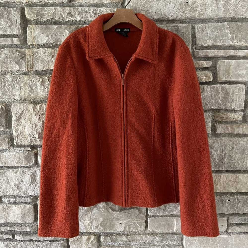 Vintage Vintage 90s Burnt Orange Wool Sarah Jacket - image 1